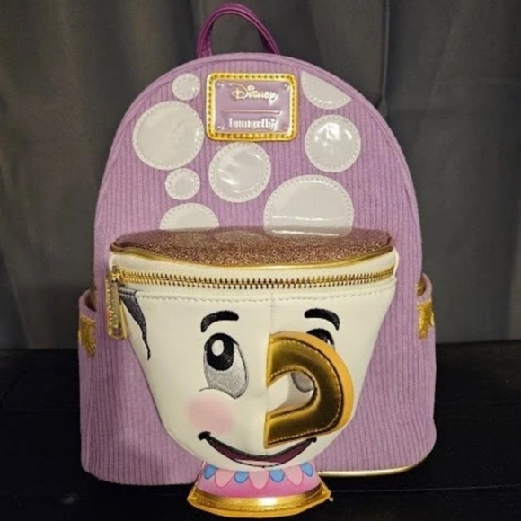 Loungefly Mini Backpack Chip Beauty and the Beast Tea Cup Disney New With Tags